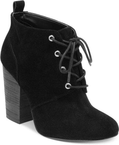 womens lace up booties black