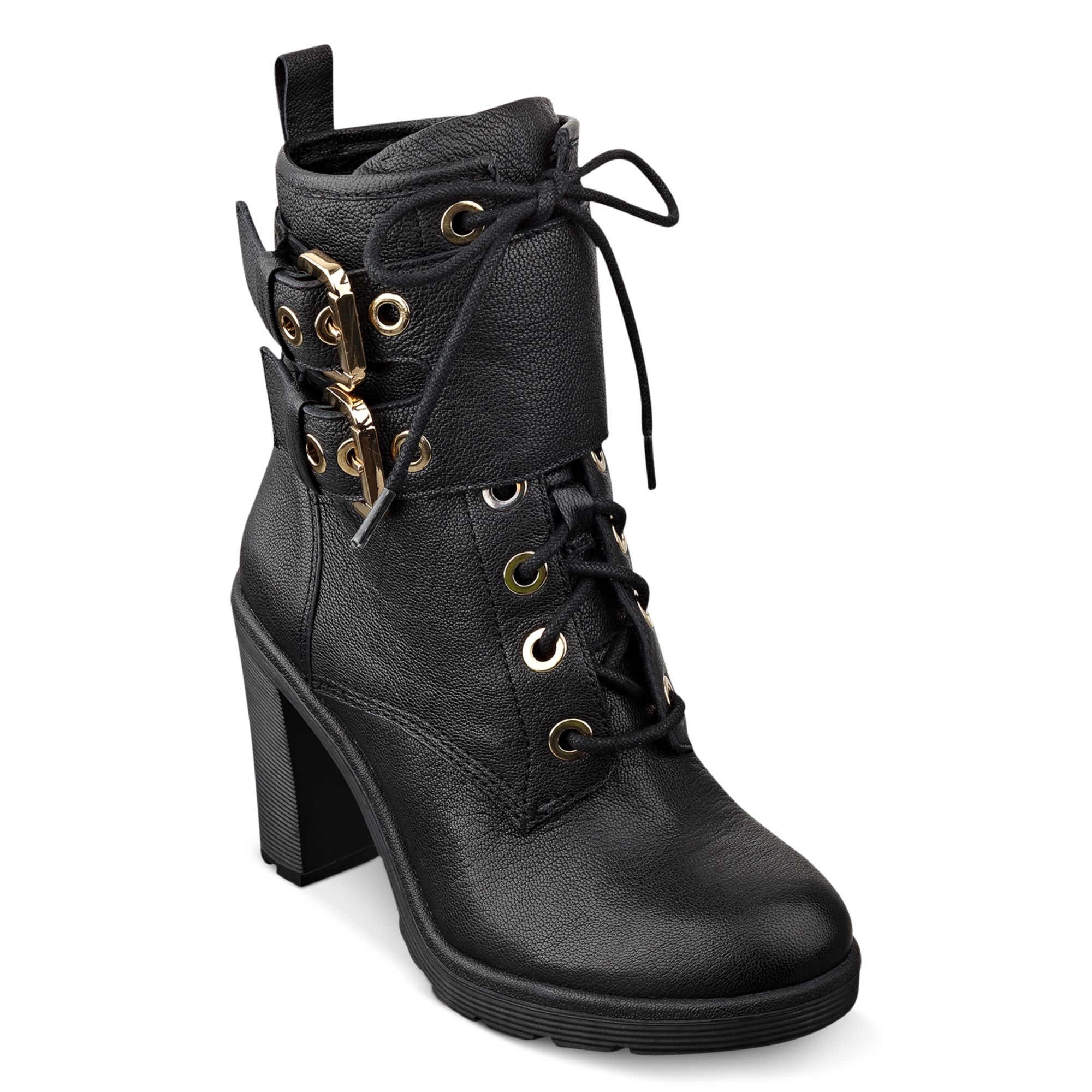 guess combat heel boots