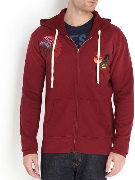 True Religion Printed Cotton Jersey Sweatshirt in Red for Men