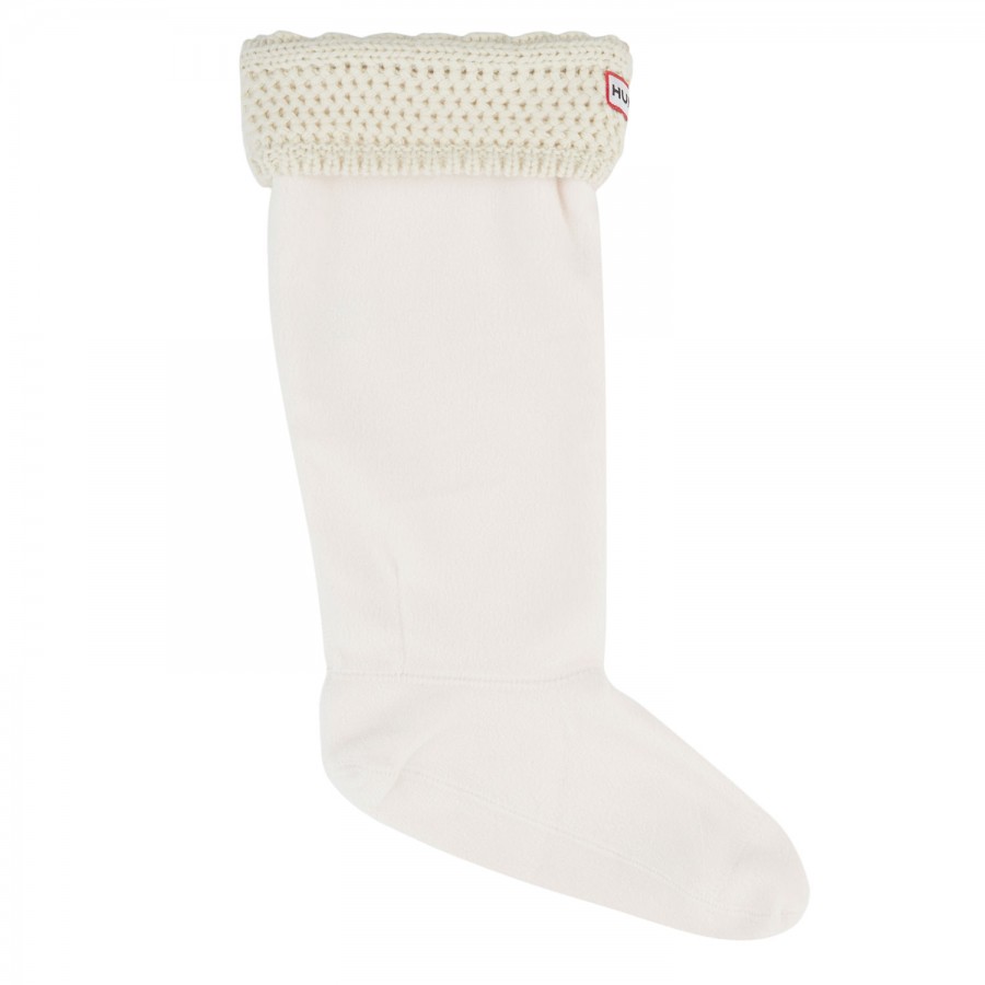 Hunter Cable Knit Wellington Socks in White (cream) Lyst