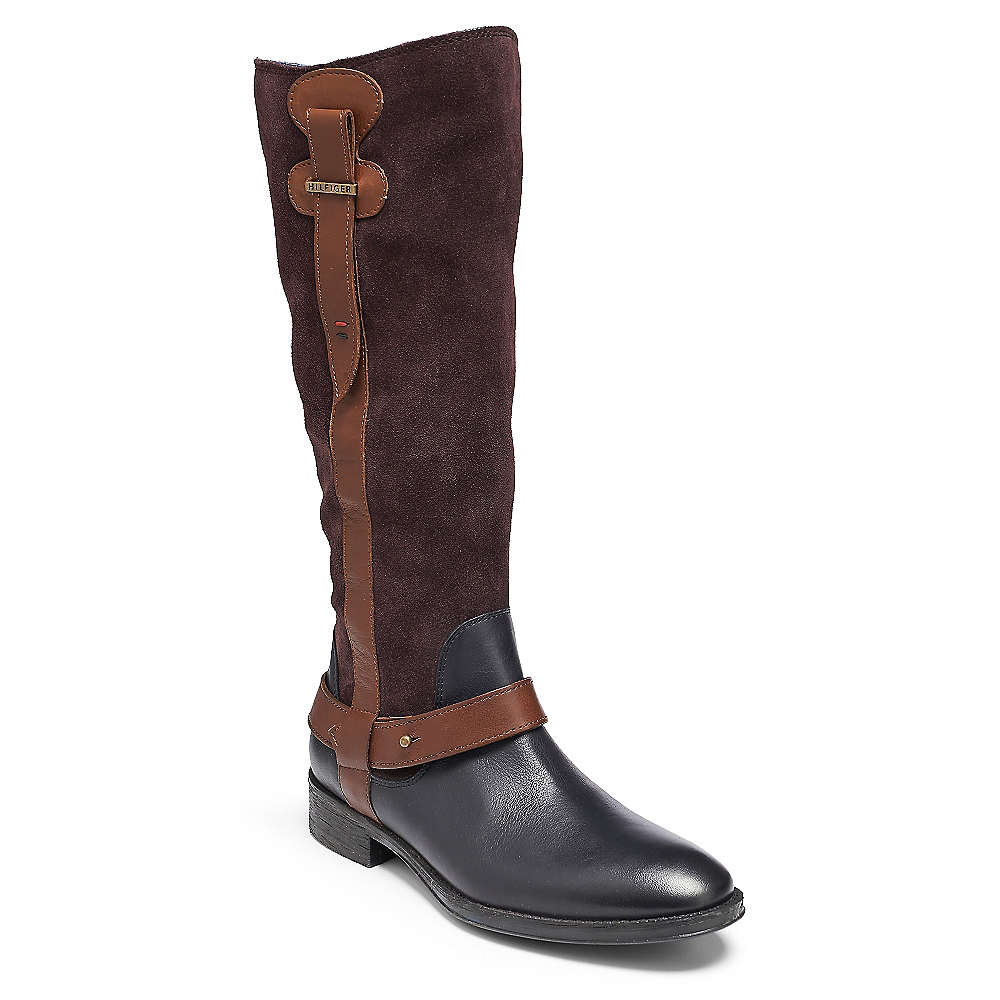 colorblock lug boots