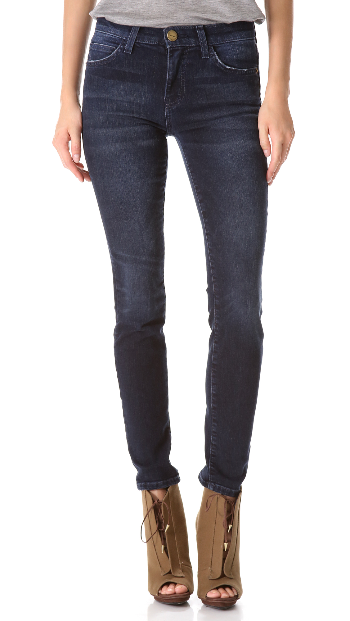 Current/elliott High Rise Ankle Skinny Jeans In Blue (Crosby) | Lyst Current/elliott High Rise Ankle Skinny Jeans In Blue (Crosby) | Lyst