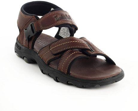 Timberland Sherrington Opentoe Leather Sandals in Brown for Men | Lyst