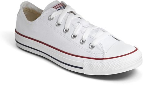 white low top leather converse