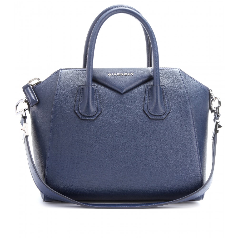 Givenchy Small Antigona Leather Tote in Blue (night blue) | Lyst