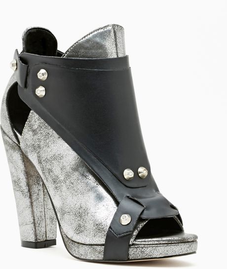silver booties