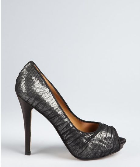 badgley mischka sequin shoes