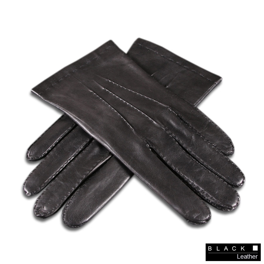 Black.co.uk Men'S SilkLined Leather Gloves in Black for Men (red) Lyst