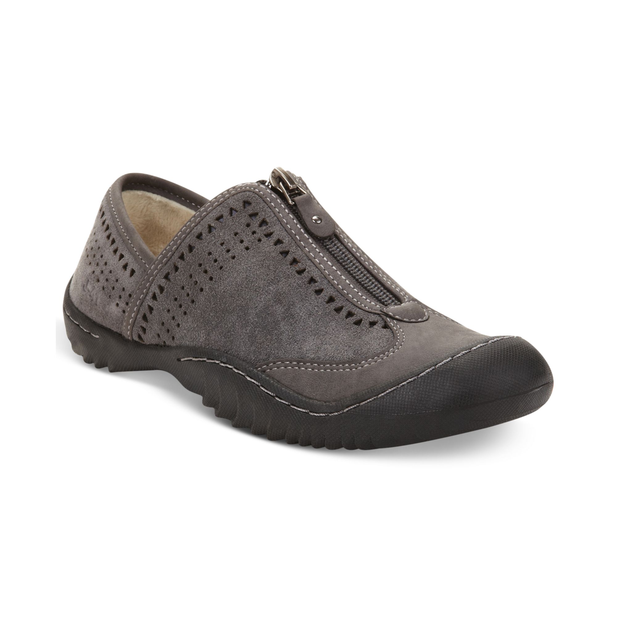 charcoal grey flats