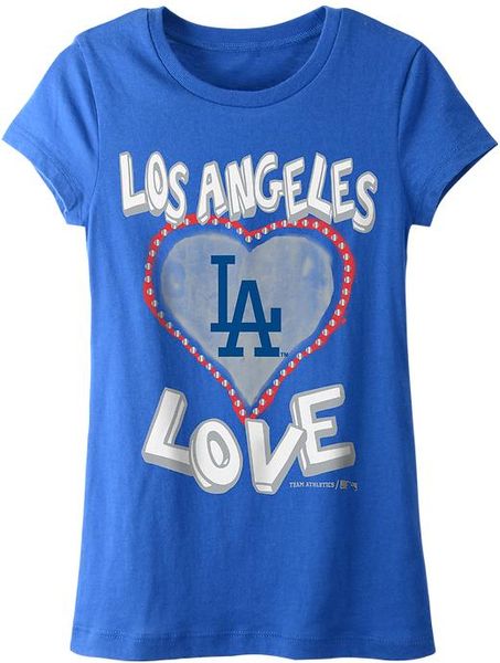 Old Navy Girls Mlb174 Team Love Tees in Blue (L.A. Dodgers)