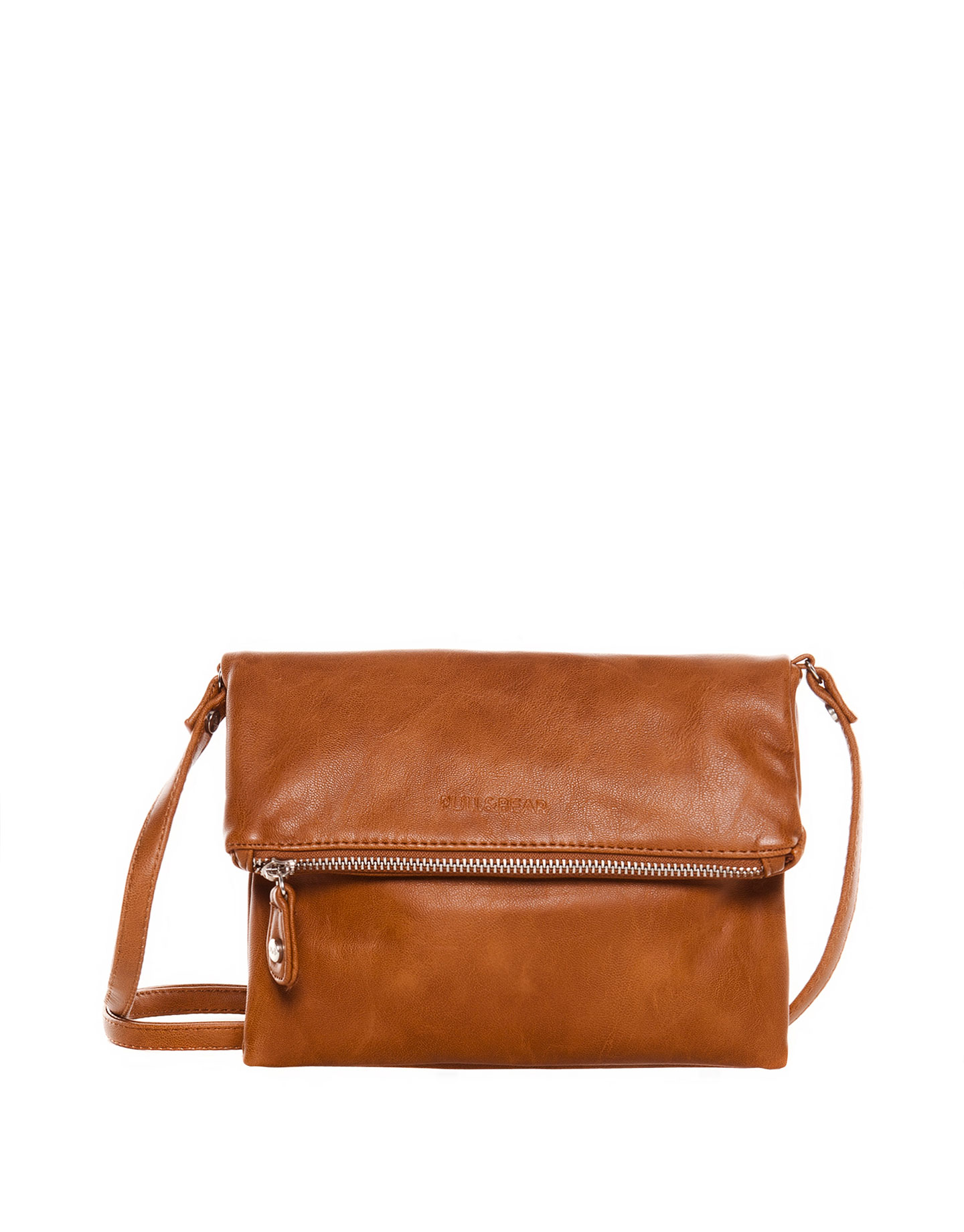 Pull&bear Mini Fold Over Bag in Brown (LEATHER) Lyst