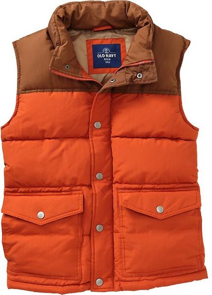 Old Navy Colorblocked Frost Free Vests in Orange for Men (Clay House ...