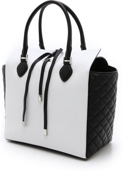 michael kors optic white tote