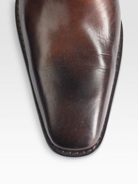 aldridge burnished leather ankle boot
