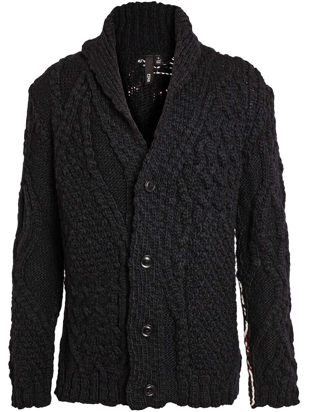 Edun Cable Knit Wool Oversized Cardigan in Blue for Men Lyst