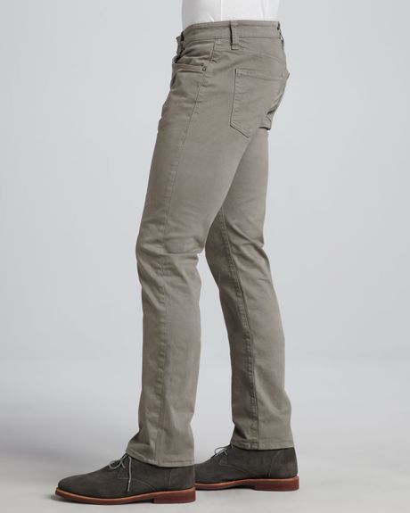 grey twill pants