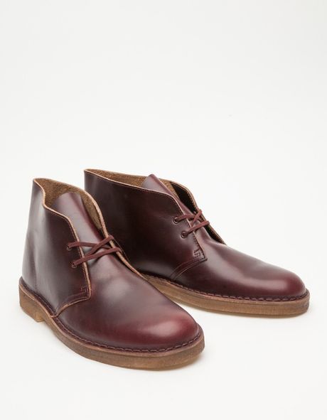 burgundy clarks boots