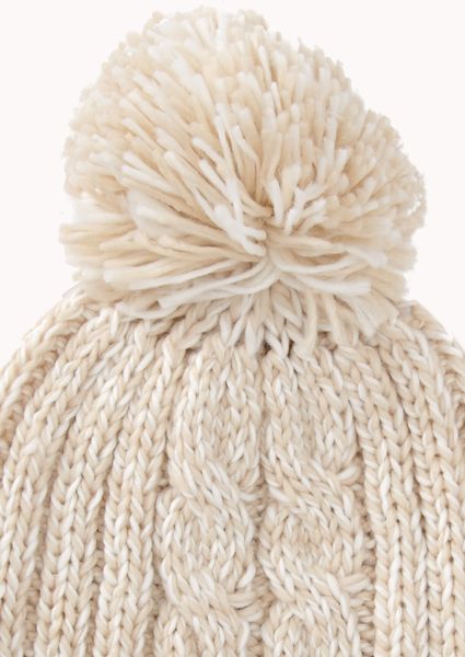 Forever 21 Speckled Pom Pom Beanie in Beige (Creamoatmeal) | Lyst