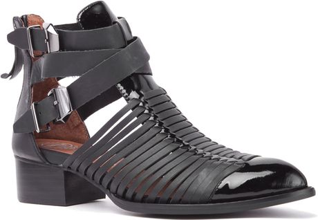 jeffrey campbell black boots with buckles