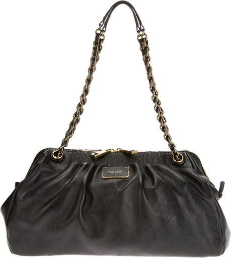 Marc Jacobs Chain Strap Shoulder Bag in Black | Lyst