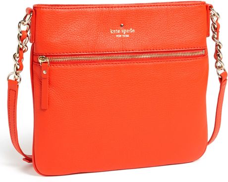 Kate Spade Cobble Hill Ellen Leather Crossbody Bag Small in Red (Maraschino) | Lyst