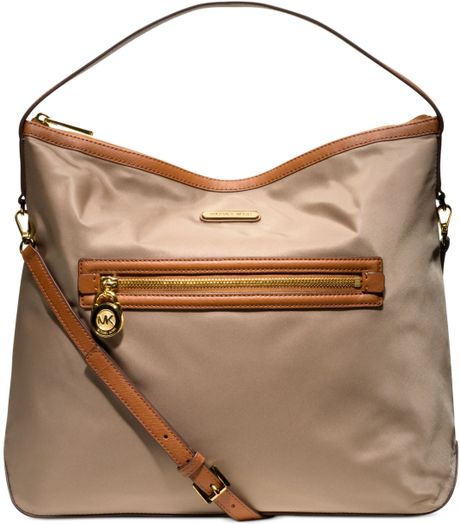 Michael Kors Kempton Large Shoulder Bag in Beige (DUSK) | Lyst