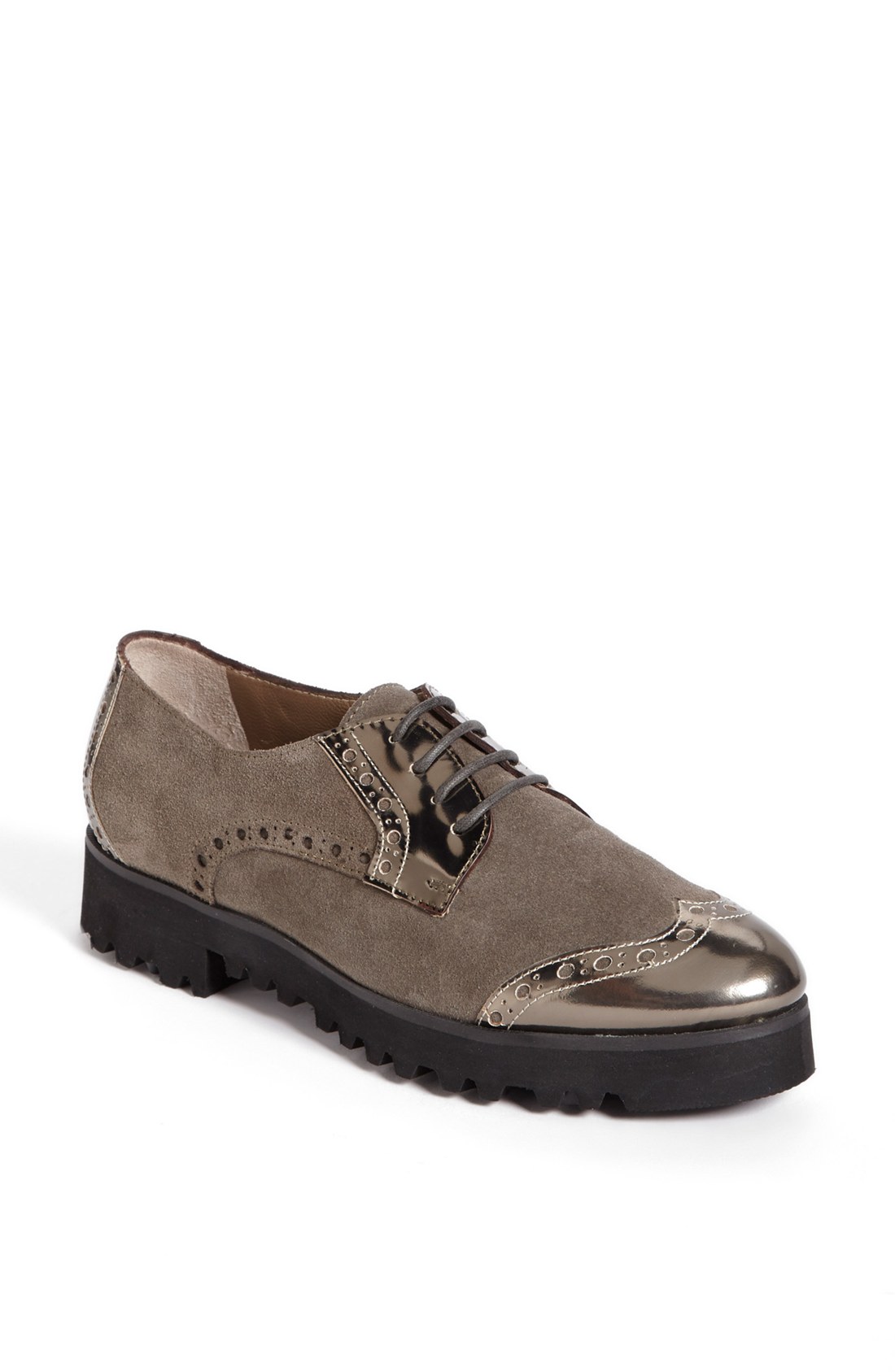 Anyi Lu Charlie Oxford in Gray (Stone Suede) Lyst