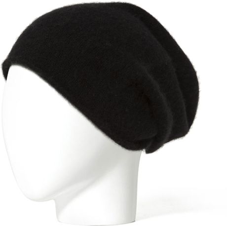 Zara Cashmere Hat in Black | Lyst