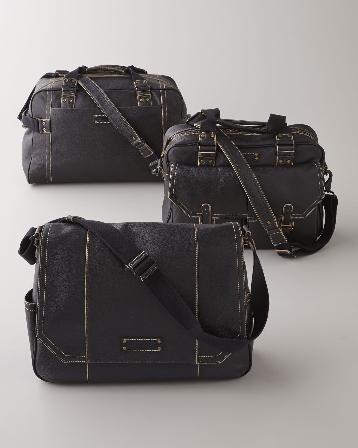 roller messenger bag in black calfskin price