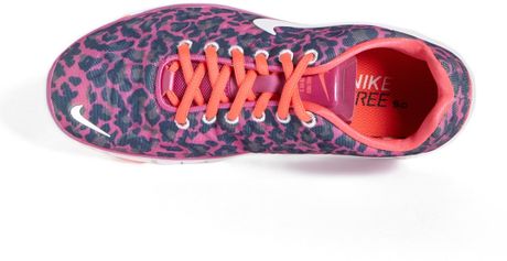 Nike Free Tr Fit 3 Print Training Shoe in Pink (Navy/ Pink/ White) | Lyst