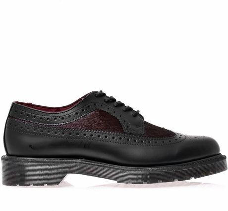 dr martens burgundy brogues