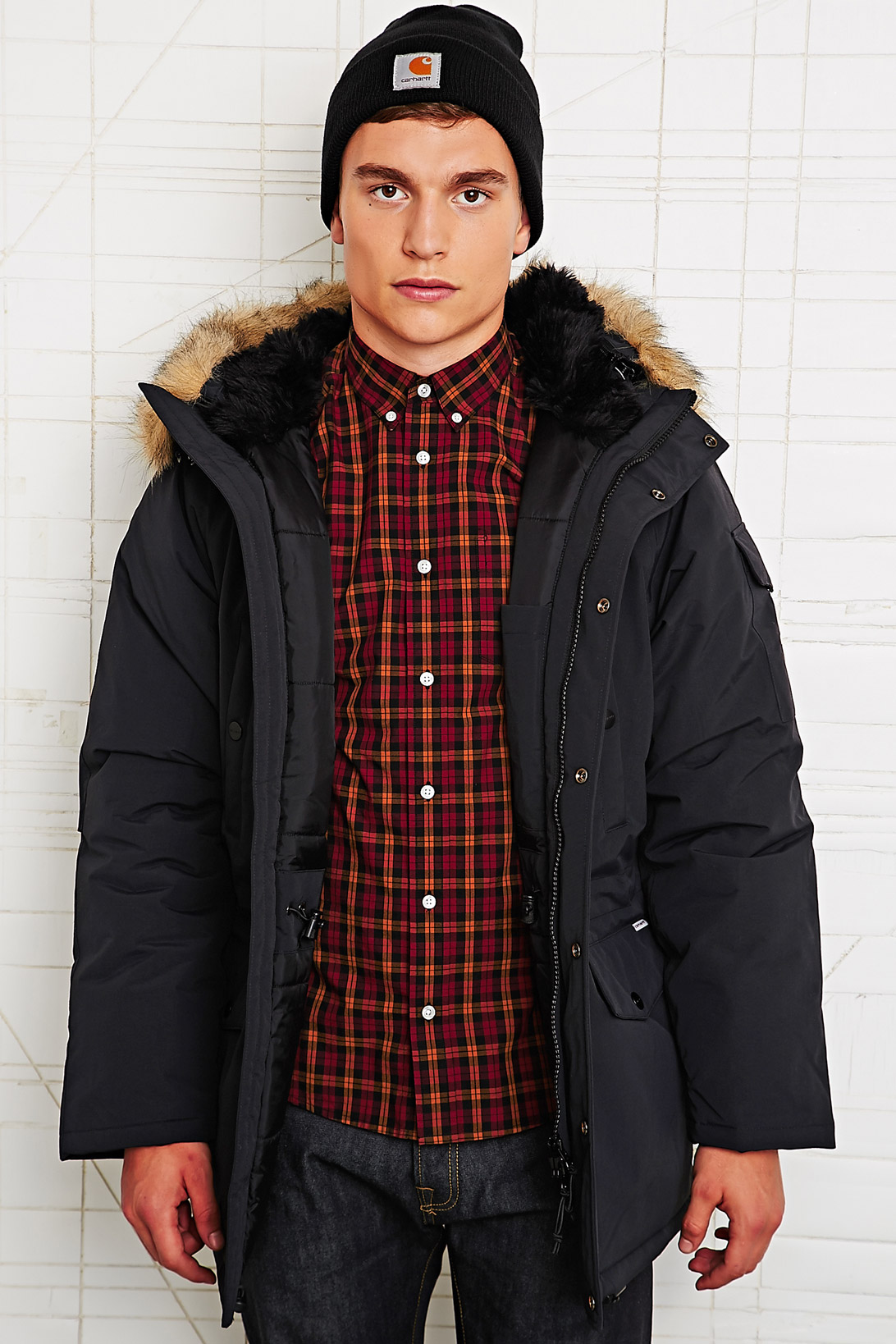 Carhartt Anchorage Parka in Black in Black for Men Lyst