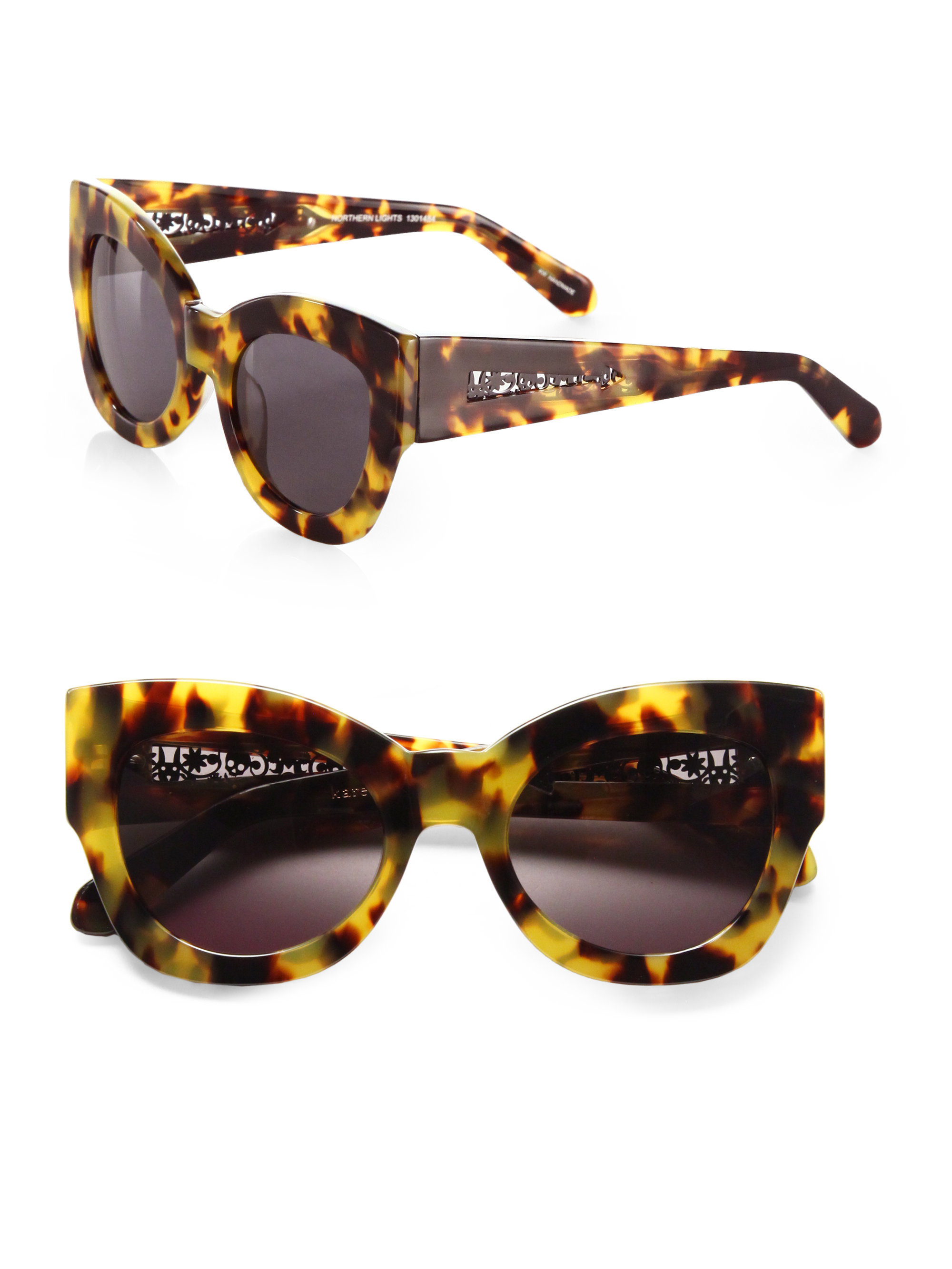 Karen Walker Northern Lights Cat'SEye Sunglasses/Tortoise in Animal (TORTOISE) Lyst