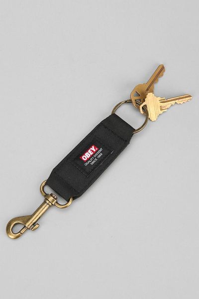 Urban Outfitters Obey Quality Dissent Key Chain in Black for Men ...