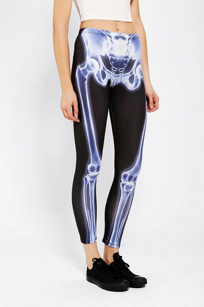 Urban Outfitters Sparkle Fade Fluorescent Skeleton Legging in Black ...