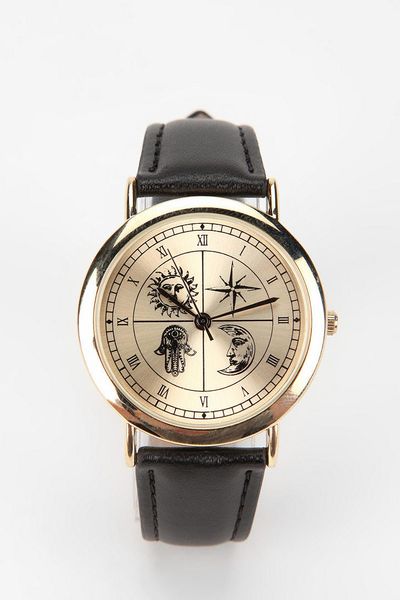 Urban Outfitters Zodiac Dial Watch in Black | Lyst