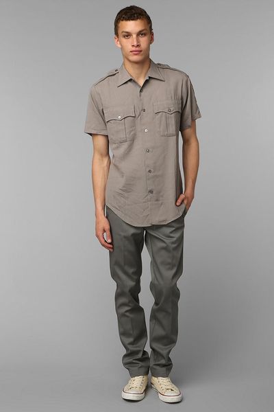 Urban Outfitters Vintage Mens Park Service Buttondown Shirt in Gray ...