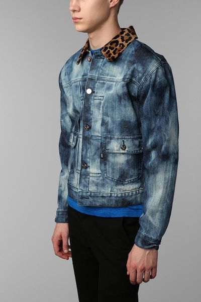 Urban Outfitters Black Apple Spreewell Denim Jacket in Blue for Men ...