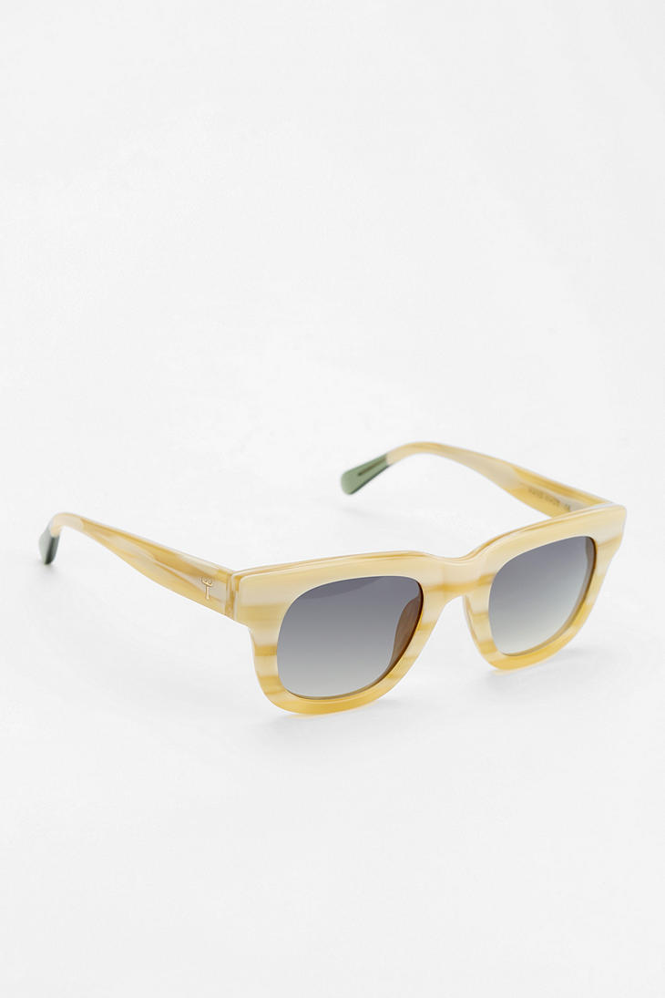Urban Outfitters Triwa Henry Square Sunglasses in Beige for Men (IVORY ...