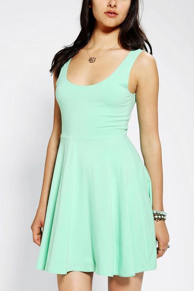 Urban Outfitters Sparkle Fade Knit Skater Dress in Green (OCEAN BLUE ...