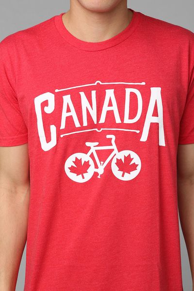 Urban Outfitters Bike Canada Tee in Red for Men | Lyst