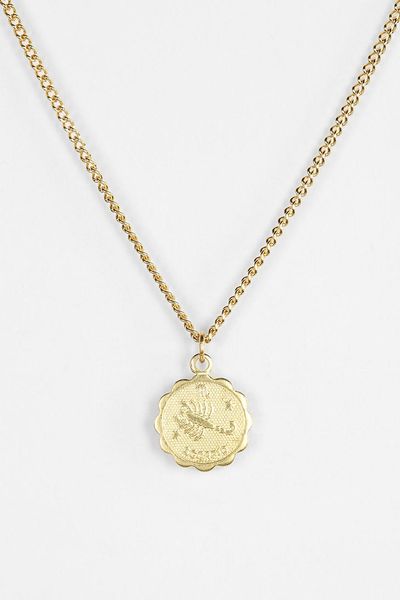 Urban Outfitters Astrology Necklace in Gold (SCORPIO) | Lyst