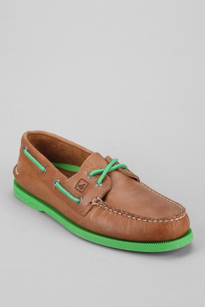 sperry top sider green sole