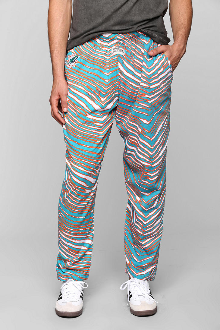 urban-outfitters-zubaz-miami-dolphins-pant-in-green-for-men-teal-lyst