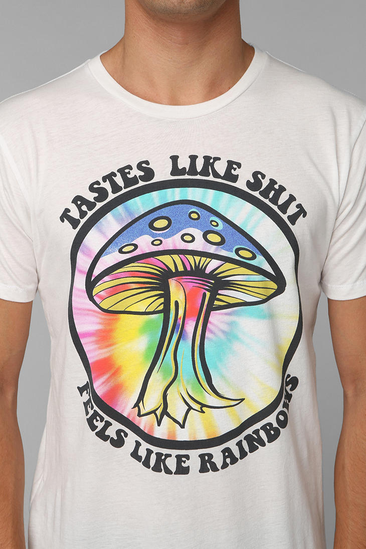 Urban Outfitters Feels Like Rainbows Tee in White for Men