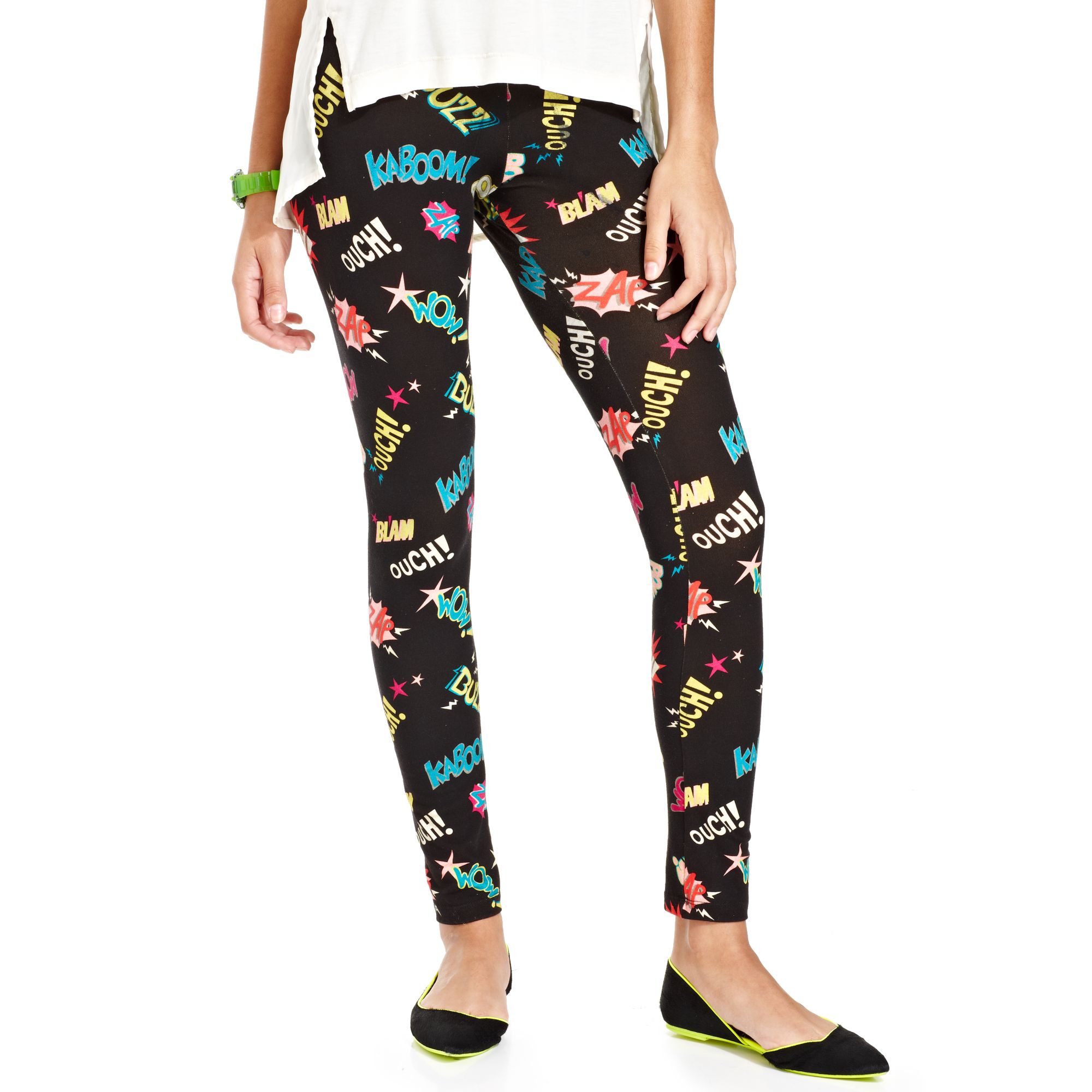 Material Girl Skinny Graphic Leggings In Multicolor Pop Art Lyst