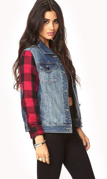 Forever 21 Rodeo Denim Jacket in Blue (DENIMRED) Forever 21 Rodeo Denim Jacket in Blue (DENIMRED)