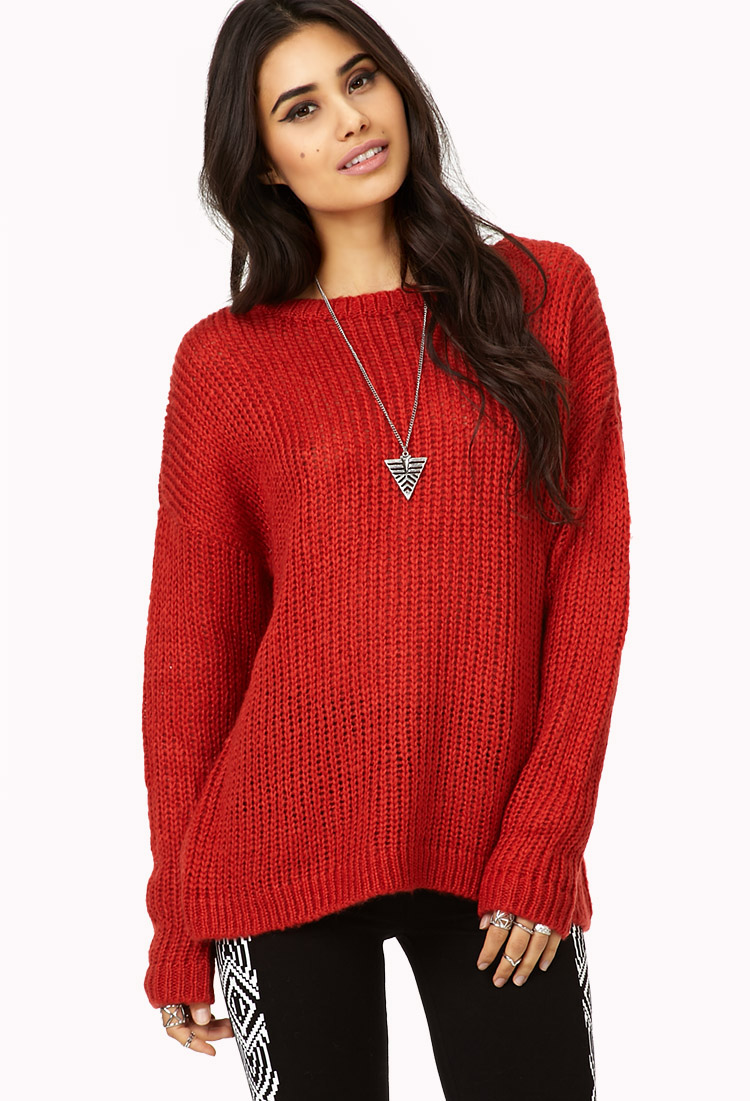 forever 21 chunky knit sweater