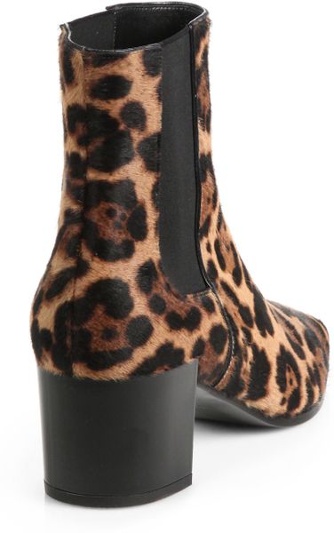 ... Hardy Leopard Print Calf Hair Ankle Boots in Brown (LEOPARD) | Lyst