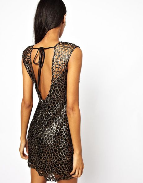 lipsy lace shift dress